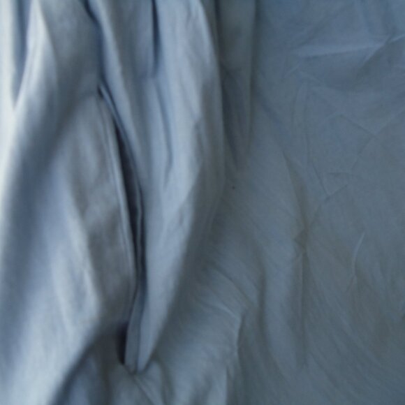 Vintage Chambray Light Blue Cotton Dress Embroidered Horses Western M As Is - Picture 6 of 10